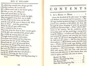 "Kin O'Ktaadn: Verse Stories Of The Plain Folk" 1904 DAY, Holman F.