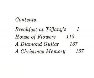 "Breakfast at Tiffany's: A Short Novel and Three Stories" CAPOTE, Truman (SOLD)