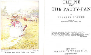 "The Pie And The Patty Pan" 1933 POTTER, Beatrix