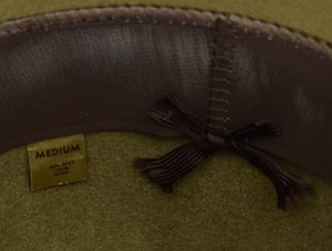 "Brooks Brothers Safari Fedora Wool Felt Hat" Sz: M/ 7 (DEADSTOCK in BB Box)