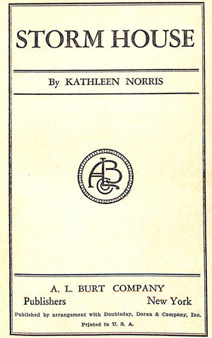 "Storm House" 1929 NORRIS, Kathleen