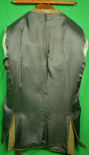 "Magee Of Ireland Multi-Windowpane Olive Tweed Oxford Shooting Jacket" Sz: 46