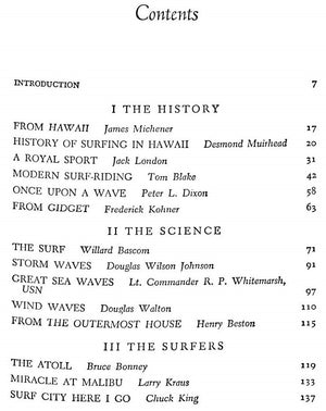"Men And Waves: A Treasury Of Surfing" 1966 DIXON, Peter L.