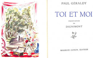 "Toi Et Moi" 1957 GERALDY, Paul