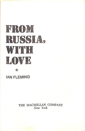 "From Russia, With Love" 1966 FLEMING, Ian