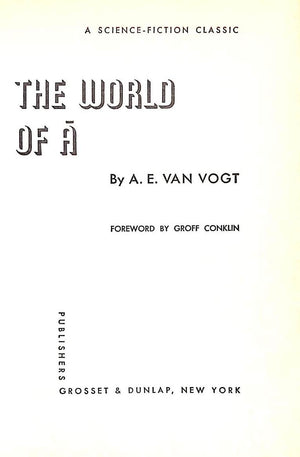 "The World of A" 1950 VAN VOGT, A.G.