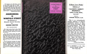 "Andromeda in Wimpole Street: The Romance of Elizabeth Barrett Browning" CRESTON, Dormer