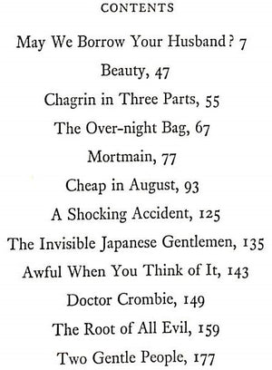 "May We Borrow Your Husband?: And Other Comedies Of The Sexual Life" 1967 GREENE, Graham