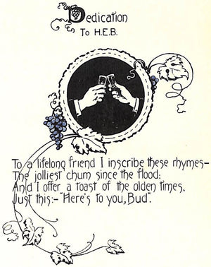 "Toasts For The Times In Pictures And Rhymes" 1909 SARGENT, John William and BINCKLEY, Nella Fontaine