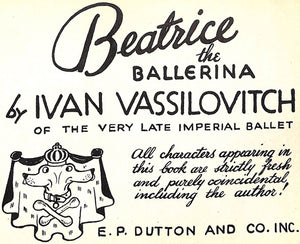 "Beatrice The Ballerina" 1942 VASSILOVITCH, Ivan