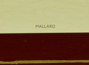 "Brooks Brothers Mallard Burgundy Lacquered Tray"