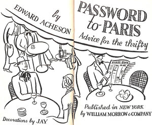 "Password to Paris: Advice For The Thrifty" ACHESON, Edward