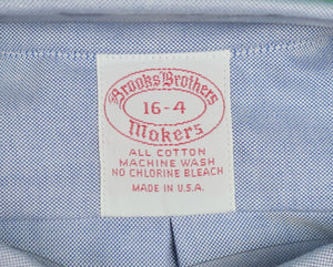 "Brooks Brothers Blue OCBD Shirt" 16-4 (New/ Old Deadstock!) (SOLD)