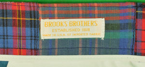 "Brooks Brothers Patch Madras Tartan Bermuda Shorts" Sz: 42"W (SOLD)
