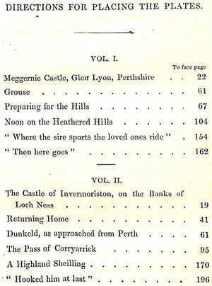"Hall's Highland Sports, And Highland Quarters Vol. I & II" HALL, Herbert Byng Esq (SOLD)