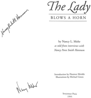 "The Lady Blows A Horn" 1995 MOHR, Nancy L. (SIGNED)