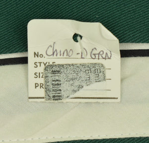 "O'Connell's Canoe Green Chinos w/ Embroidered Trout/ Flies Sz: 42"W