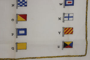 International Code Pocket Square w/ A-Z Signal Flags