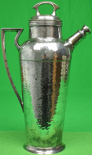 Derby Hand-Beaten Silver Plate Cocktail Pitcher (Patented Jan 11, 1927)