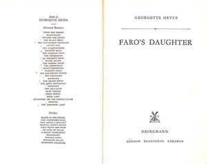 "Faro's Daughter" 1959 HEYER, Georgette
