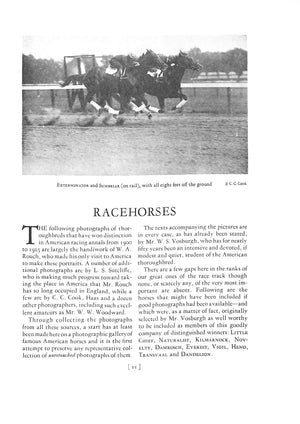 "Thoroughbred Types 1900-1925: Race Horses, Steeplechasers, Hunters, And Polo Ponies" 1926 VOSBURGH, W.S. LANIER, Charles D. BRYAN, Frank J. and COOLEY, James C.