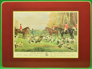 "Set x 4 Brooks Brothers 1805 Fox-Hunt Placemats" (New/ Old Stock in BB Box!)