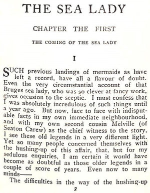 "The Sea Lady A Tissue Of Moonshine" WELLS, H.G.