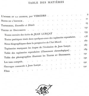 "Tapisseries De Jean Lurcat Avant-Propos De Vercors 1939-1957"
