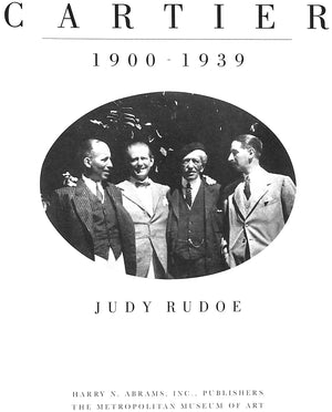 "Cartier 1900-1939" RUDOE, Judy