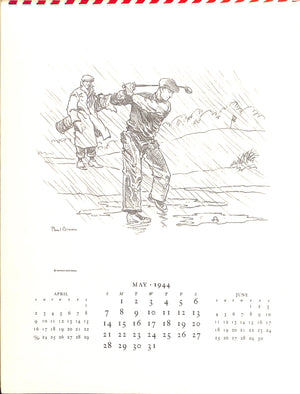 Paul Brown Calendar for Brooks Brothers 1944