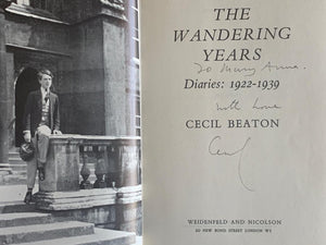 "Cecil Beaton Diaries" BEATON, Cecil (INSCRIBED)