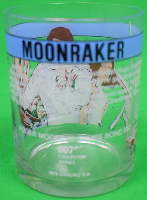 2 'The Spy Who Loved Me' 1977 & 1 'Moonraker' 1979 Old-Fashioned Glasses