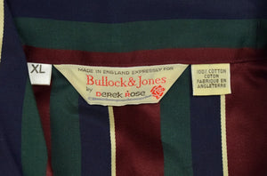 Bullock & Jones by Derek Rose Regimental Stripe PJ Set Sz: XL (Deadstock w/ Tag!) (SOLD)