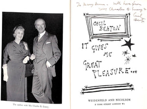 "It Gives Me Great Pleasure" 1955 BEATON, Cecil (INSCRIBED)