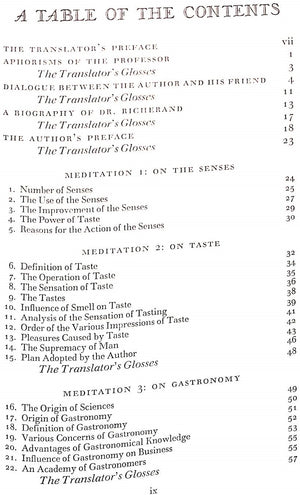 "The Physiology Of Taste: Or, Meditations Or Transcendental Gastronomy" 1949 BRILLAT-SAVARIN, Jean Anthelme (SOLD)