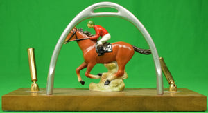 Jockey w/ Horseshoe Desk Pen Set