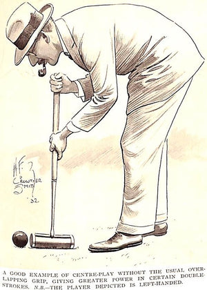 "The Art Of Croquet: A Practical Handbook" 1932 CROWTHER-SMITH, H.F.