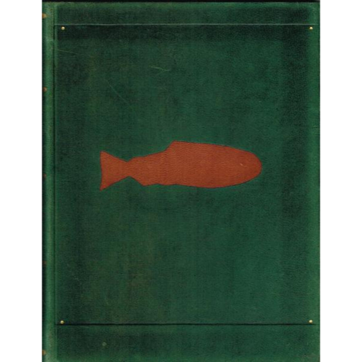 "Morocco Green Leather Notebook w/ Fish Decoy"