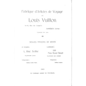 Louis Vuitton: Fabrique d'Articles de Voyage