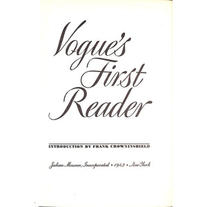 Vogue's First Reader