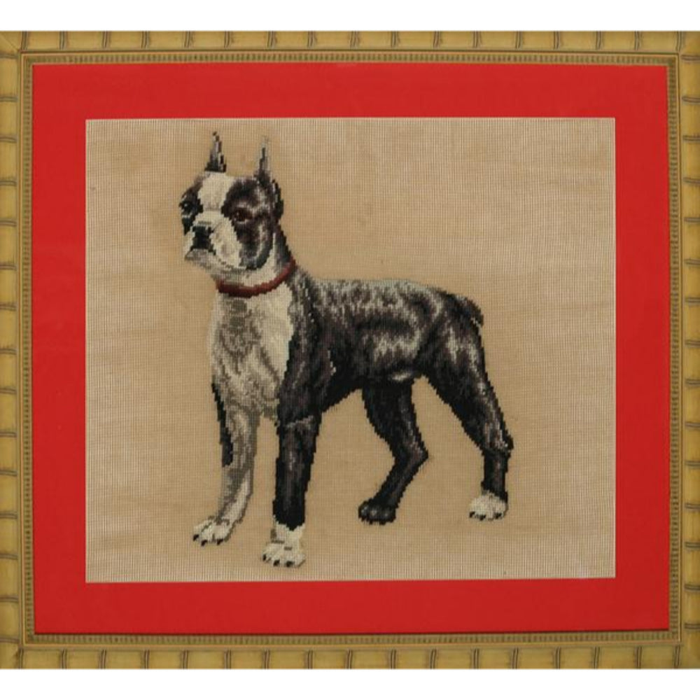 HandNeedlepoint Boston Terrier