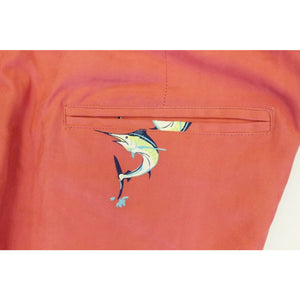 Men's Swordfish Print Shorts/ Trunks Sz: 38"W