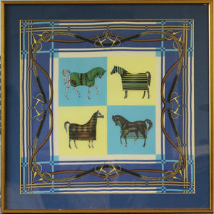 Framed Equestrian Scarf