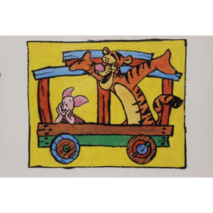 Three Cheers for Pooh! Gilt Framed Colour Print