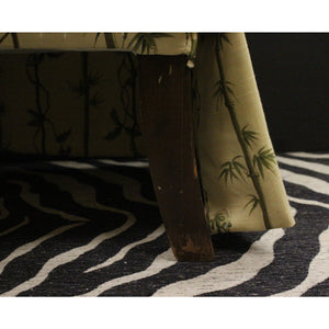 Children's Slipper Chair w/ Bamboo Print Fabric
