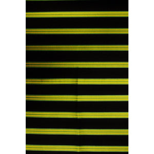Brooks Brothers English Silk Neckwear Fabric with Navy, Green, & Gold Regimental Stripes