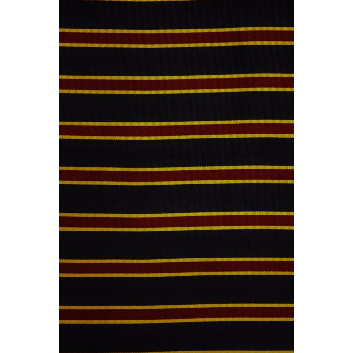 Brooks Brothers English Silk Neckwear Fabric w/ Navy, Gold & Maroon Regimental Stripes