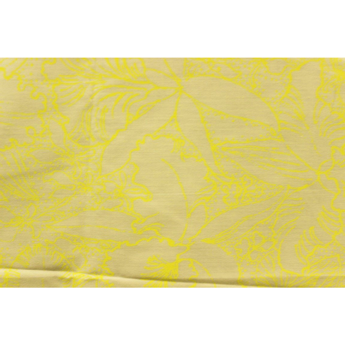 Lilly Pulitzer Vintage Yellow Floral Print Fabric