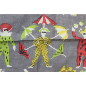 Tammis Keefe Pocket Square w/ Circus Characters