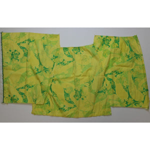3pc Lilly Pulitzer Fabric w/ Green & Yellow Floral Pattern